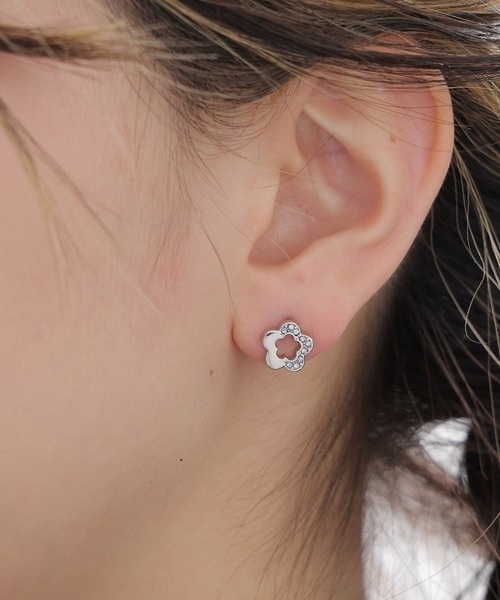 [現貨] MARY QUANT / Half-stone earrings