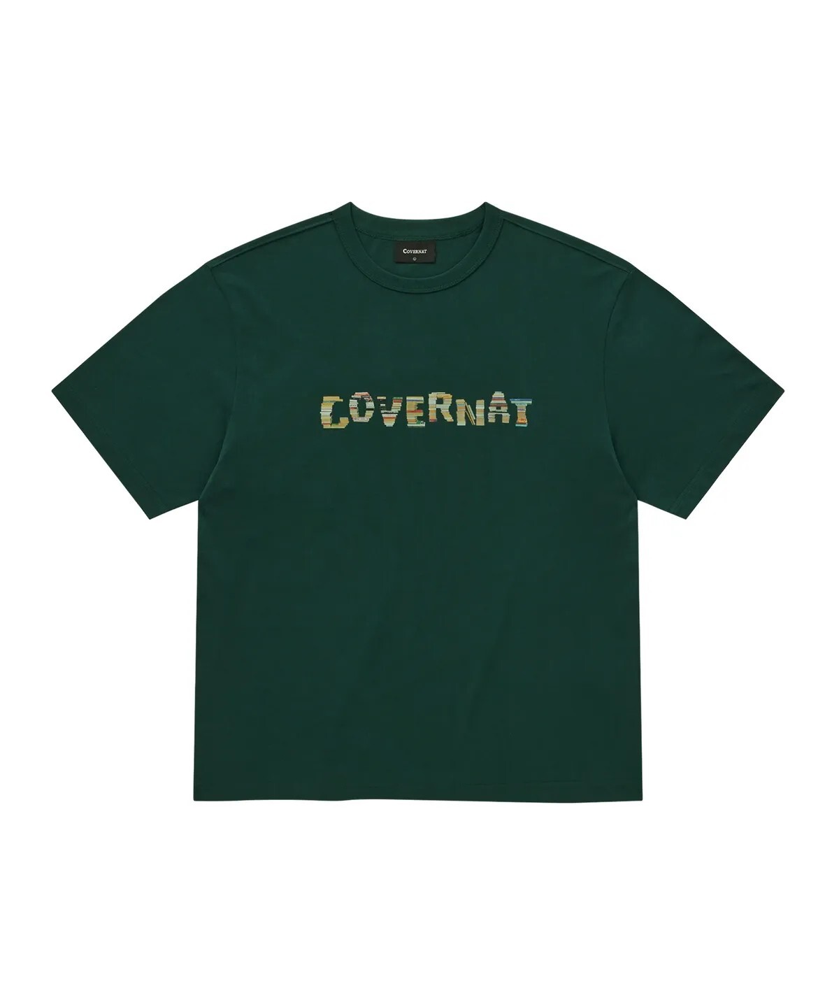 【OWN】Covernat 短袖 上衣 胸前 書本 堆疊 LOGO 2026 春夏 新品 休閒 不分男女 白色 深綠