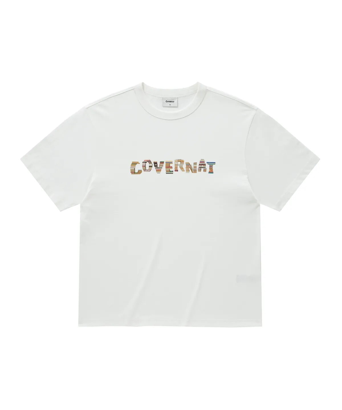 【OWN】Covernat 短袖 上衣 胸前 書本 堆疊 LOGO 2026 春夏 新品 休閒 不分男女 白色 深綠