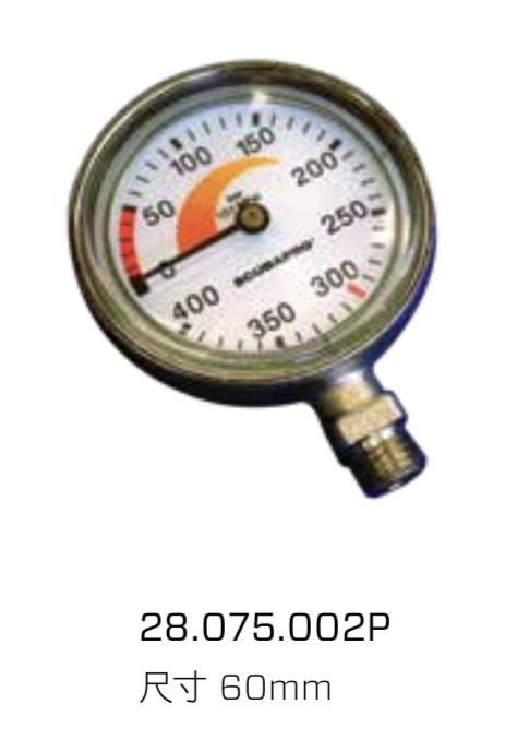 裸錶裸表 Standard Brass Pressure Gauge Capsule HP 80 - SCUBAPRO 悠潛潛水