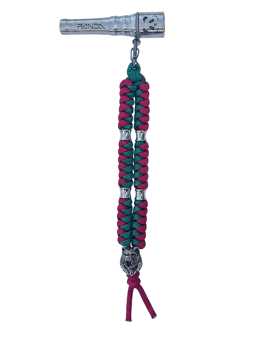 Panda Mouthtip “Bear" - "Double” - Green + Burgundy