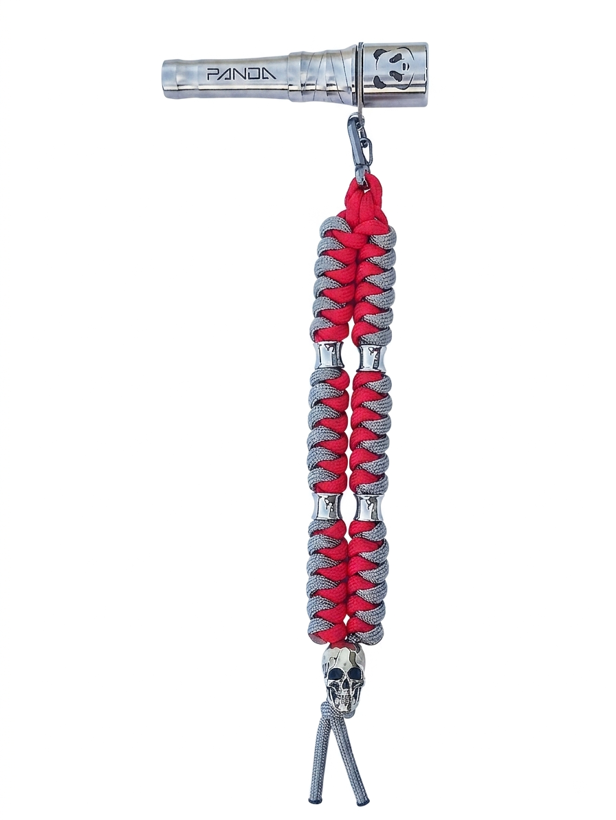 Panda Mouthtip “Skull" - "Double” - Red+ Grey