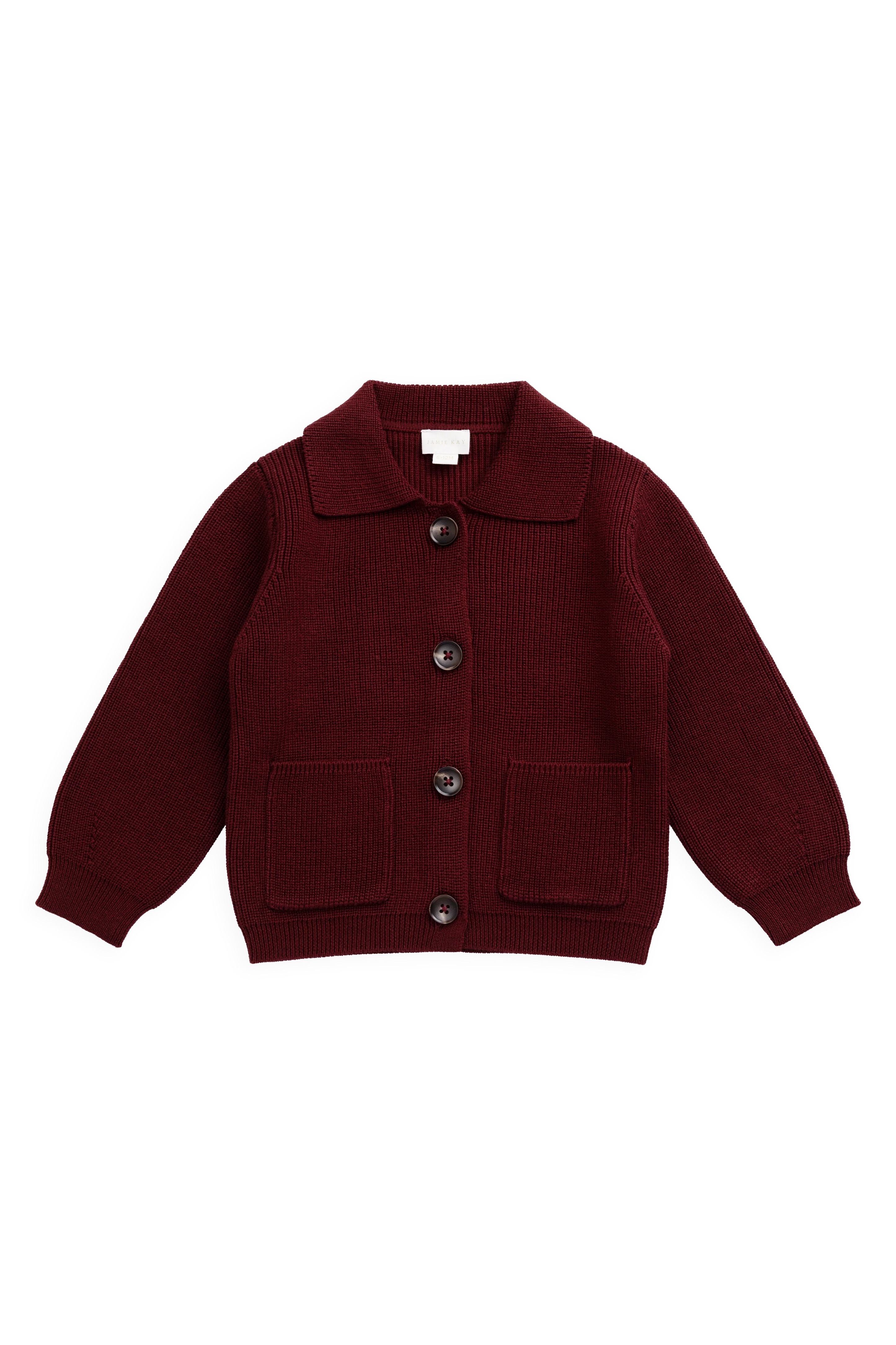 【預購】JAMIE KAY - Ford Knit Jacket（Burgundy）