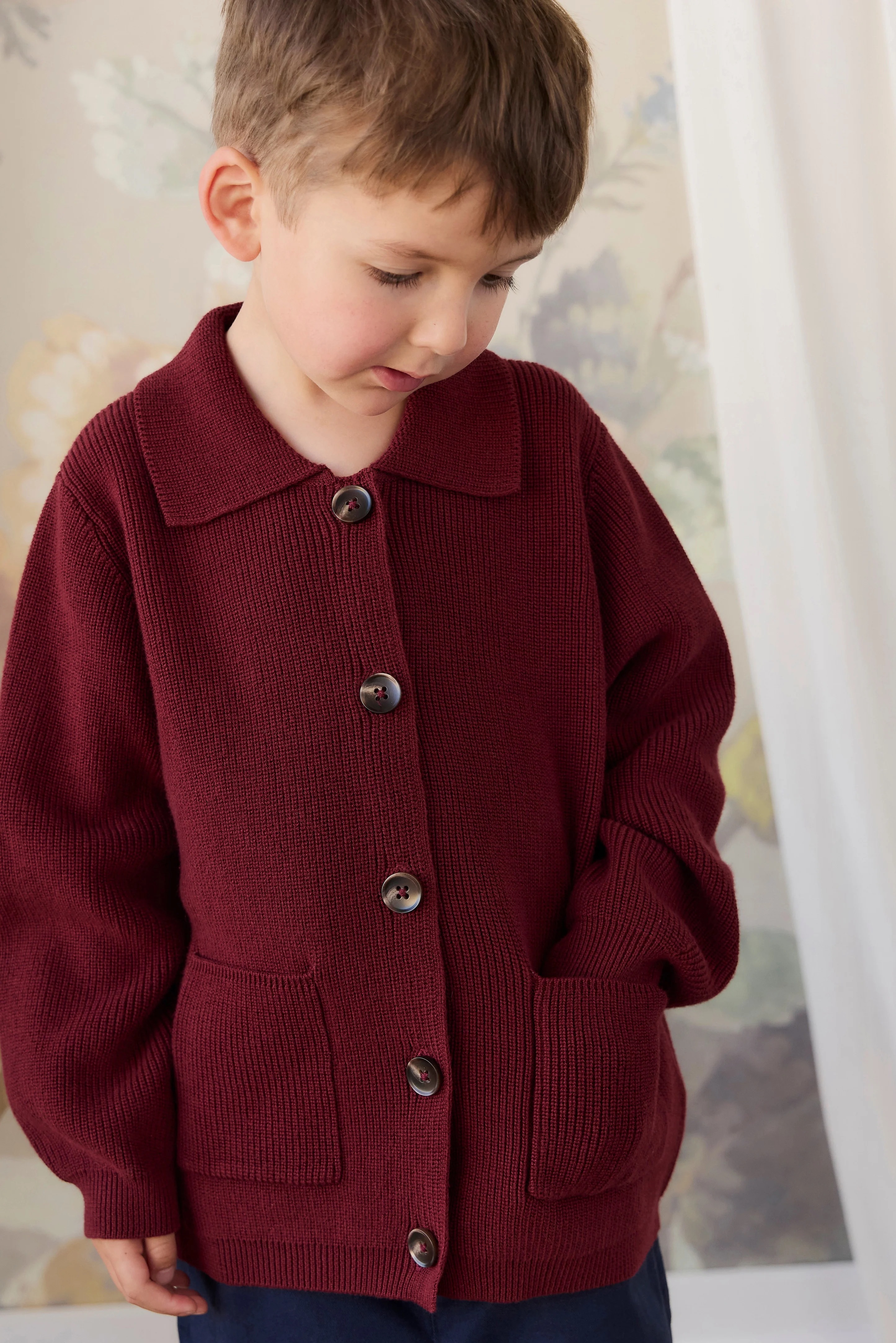 【預購】JAMIE KAY - Ford Knit Jacket（Burgundy）