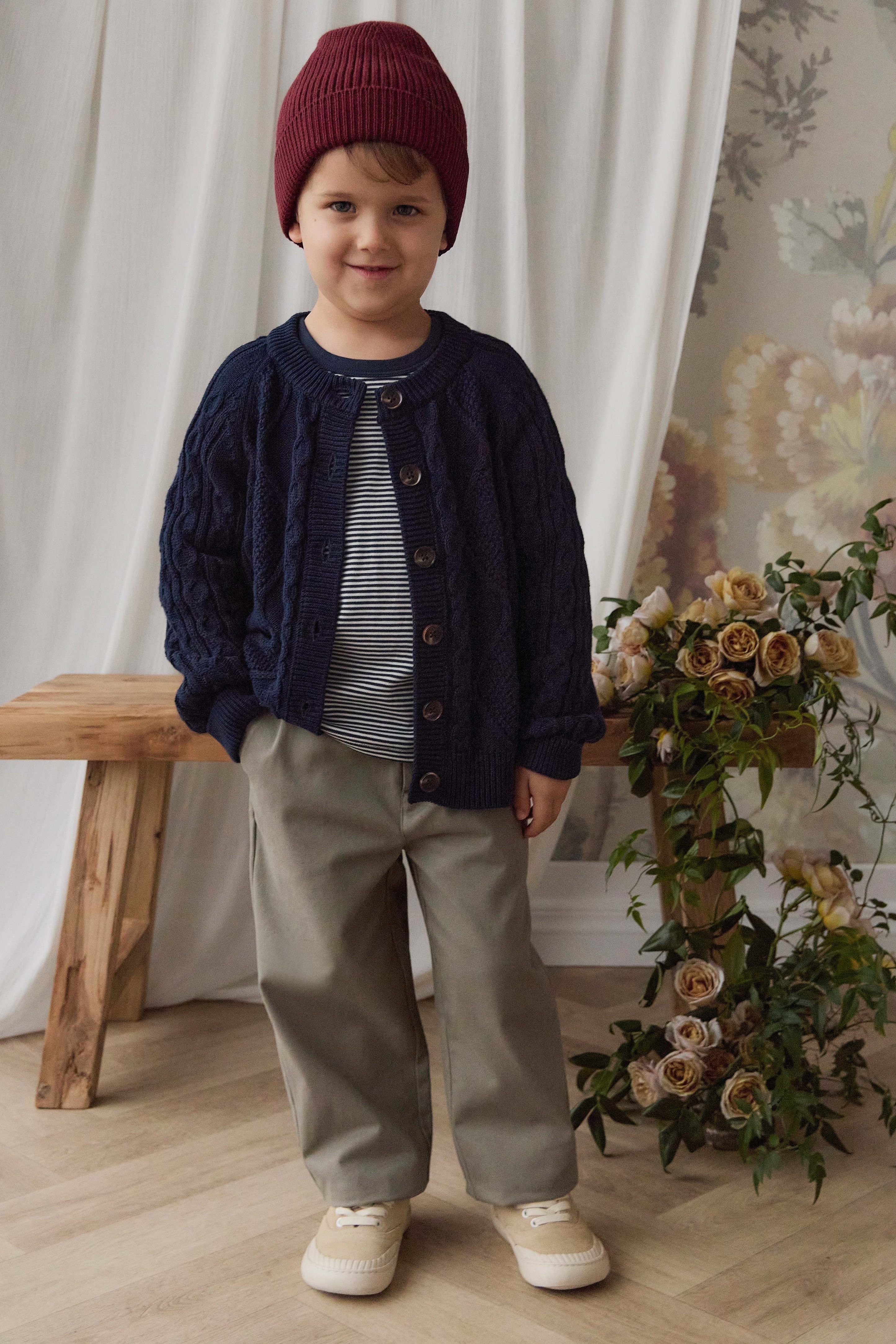 【預購】JAMIE KAY - Logan Knitted Cardigan（Navy）