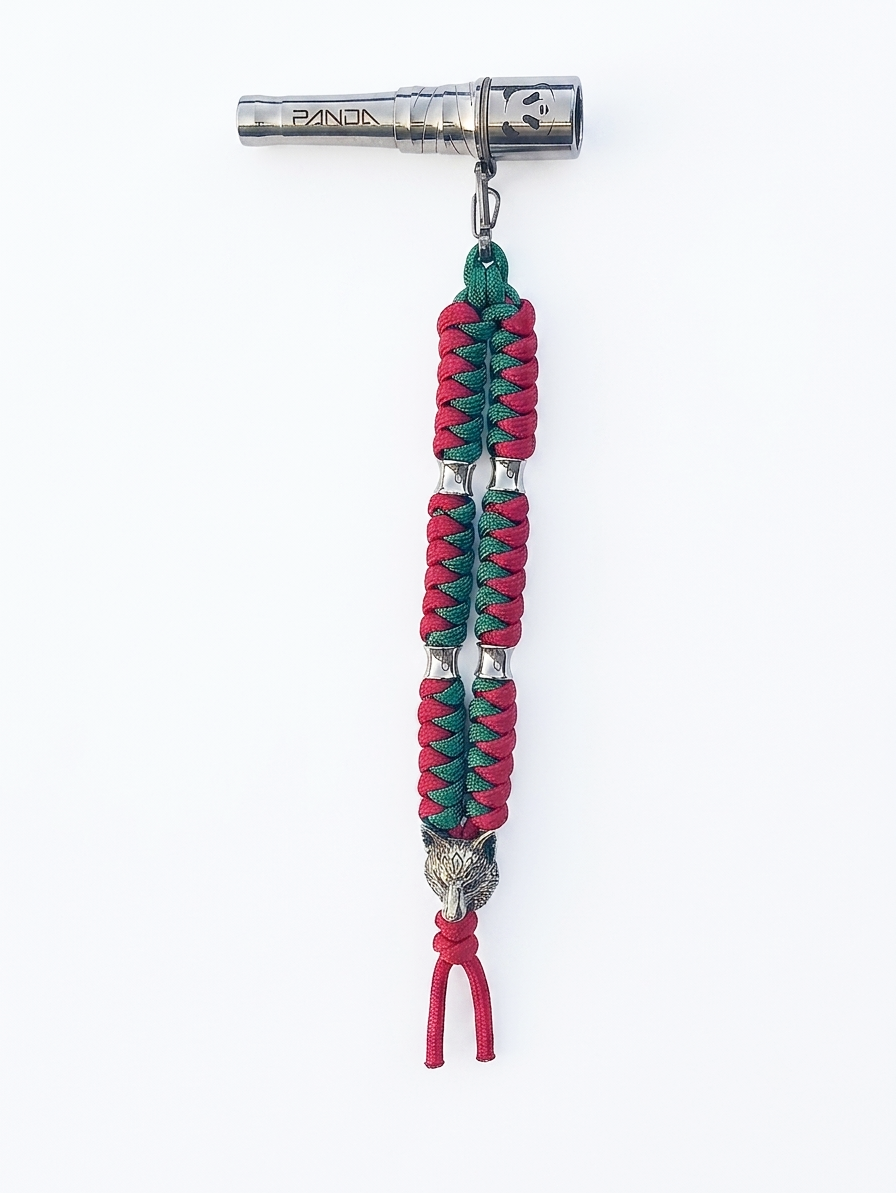 Panda Mouthtip “Fox ”- "Double" - Green + Burgundy