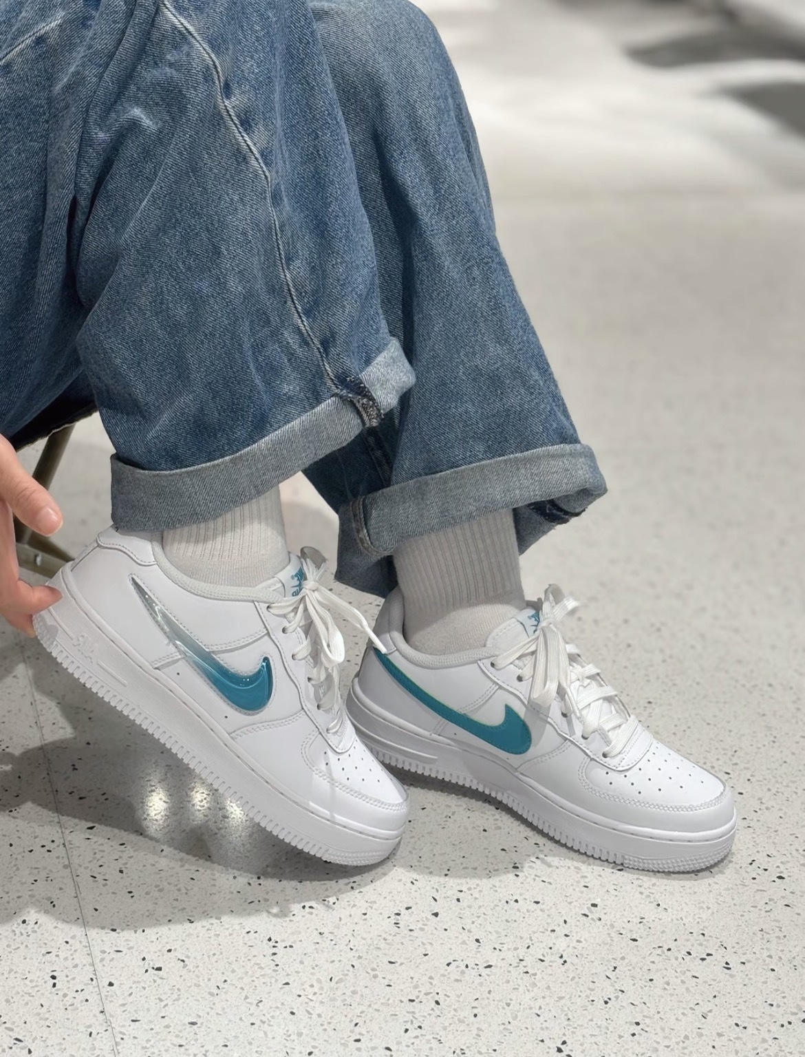 【逢甲 FUZZY】Nike Air Force 1 GS 果凍勾 IR0595-001 IR0595-101 IR0595-100