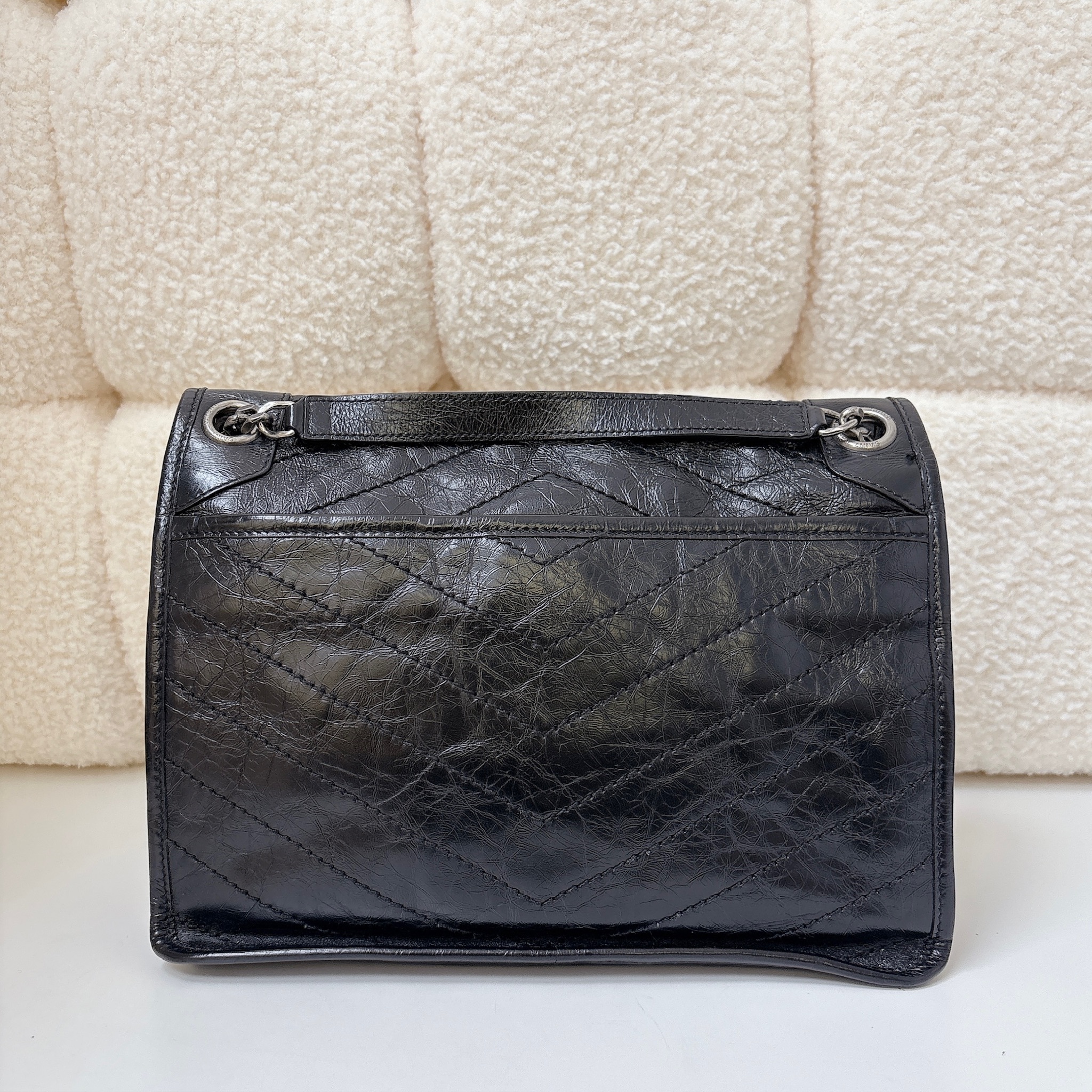 Saint Laurent Niki Shoulder Bag - Black / SHW