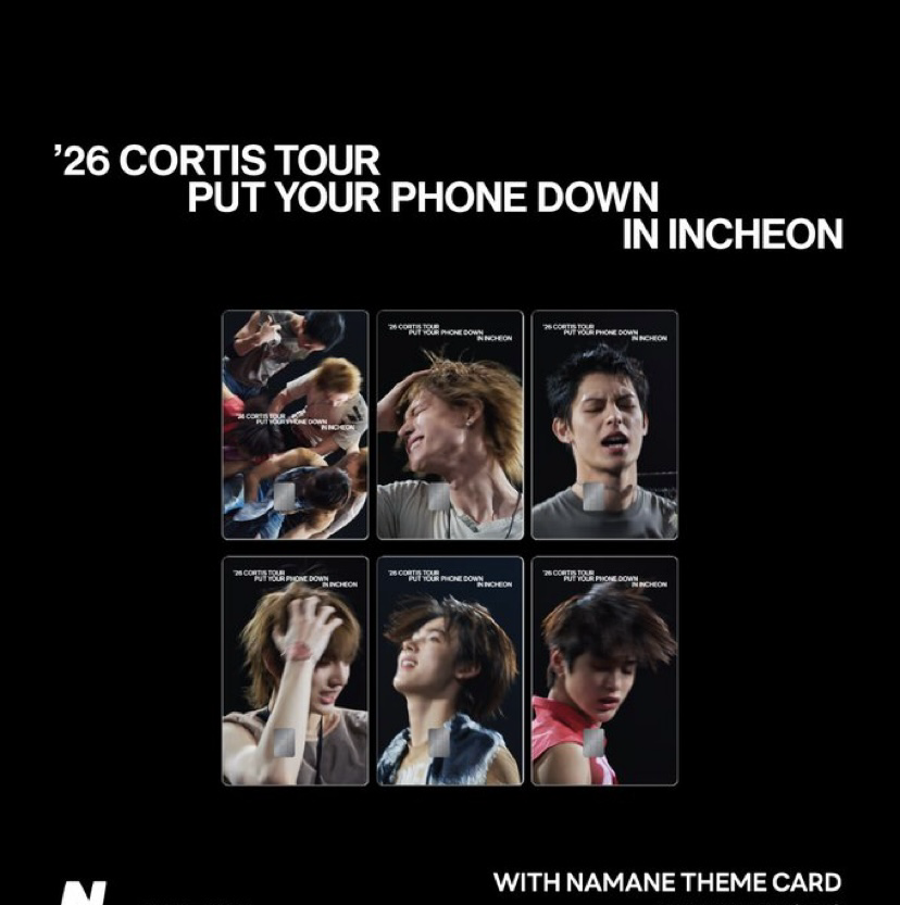 Cortis Tour ( Put your Phone Down )NAMANE CARD