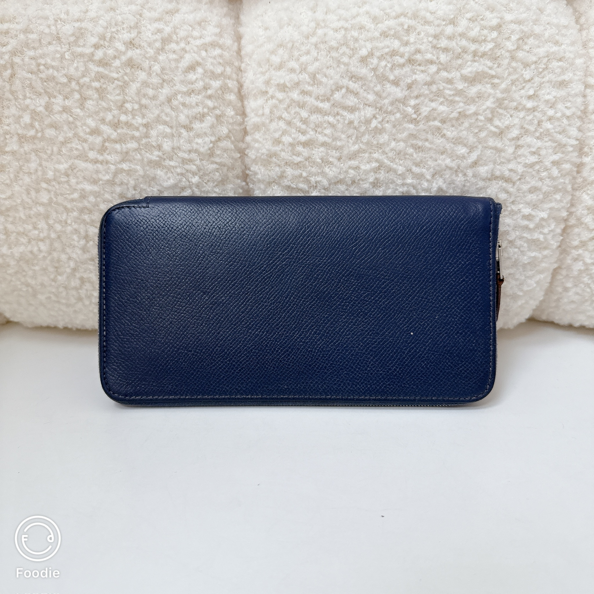 Hermes Silk In Long Wallet - Bleu Nuit / SHW