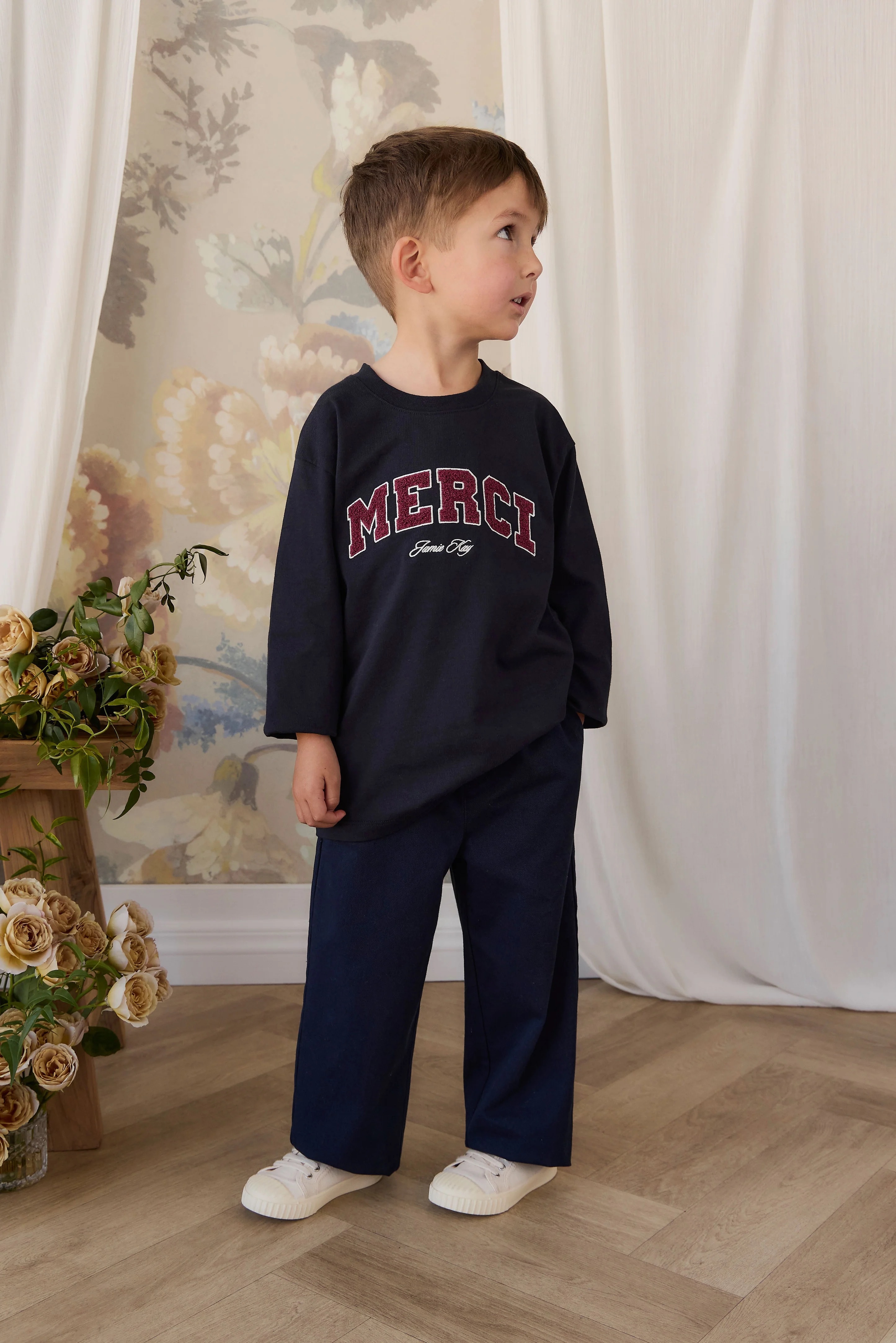 【預購】JAMIE KAY - Organic Cotton Marshall Long Sleeve Top（Maritime Merci）