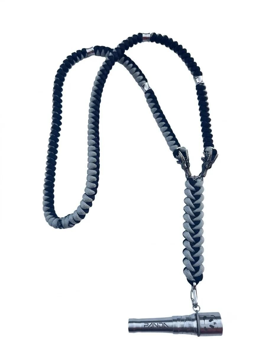 Panda Mouthtip “Dual Dragon" - "Neck” - Grey + Dark Blue