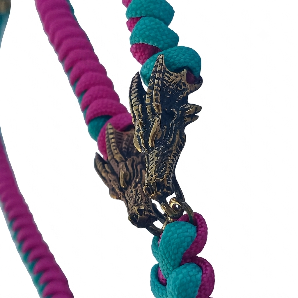 Panda Mouthtip Rose Gold “Dual Dragon" - "Neck” - Neon + Pink