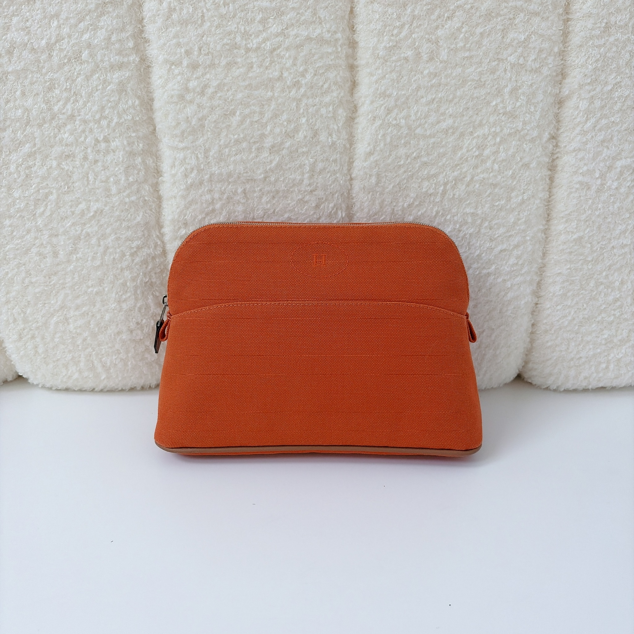 Hermès Trousse Bolide MM - Orange Feu / SHW