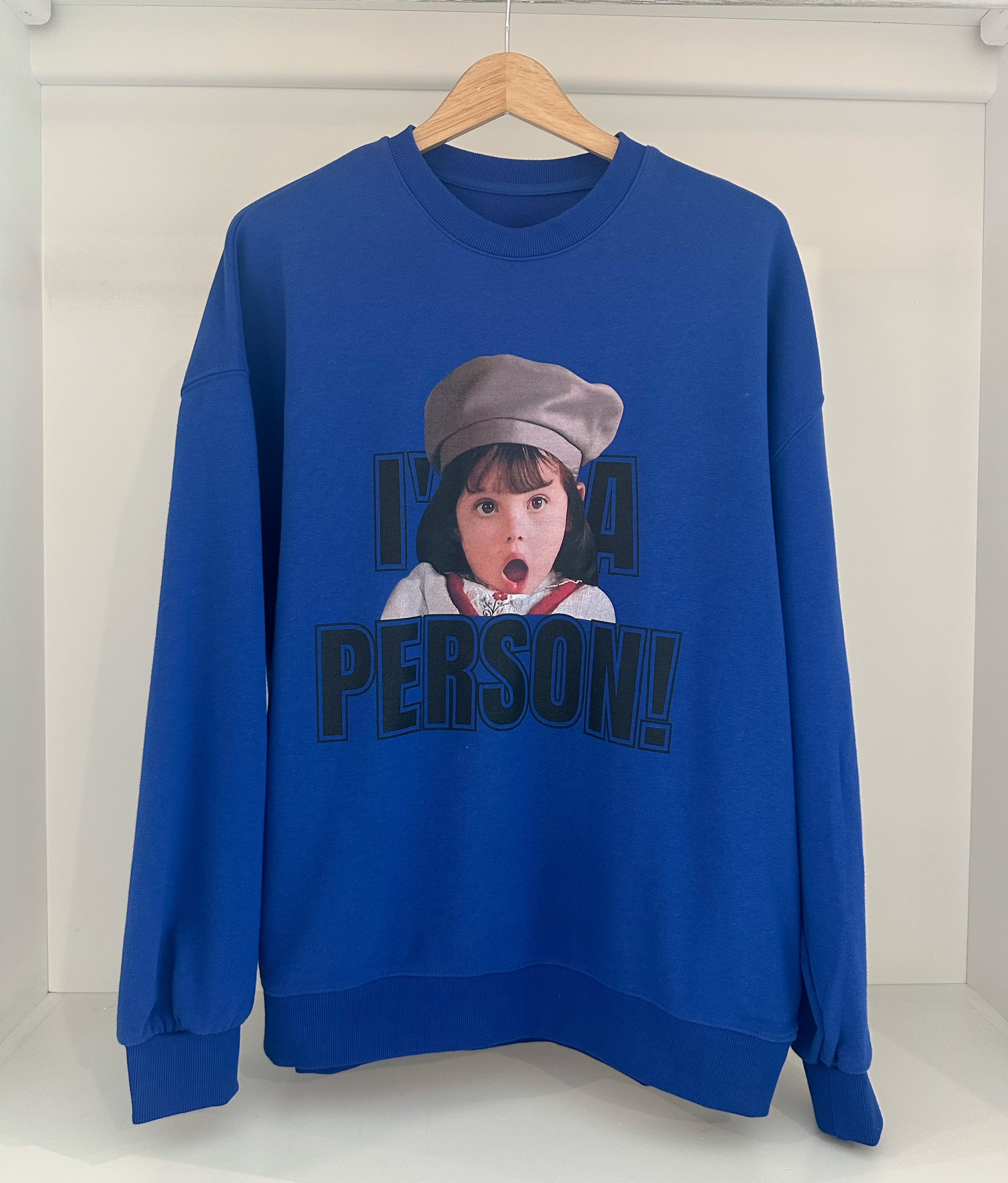 "I AM A PERSON" PRINTED LONG SWEATS