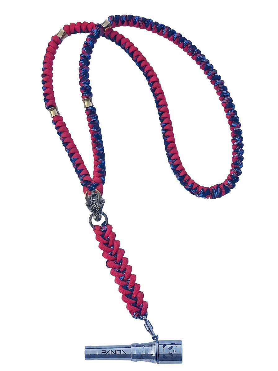 Panda Mouthtip  “Horned Dragon" - "Neck” - Red + Blue