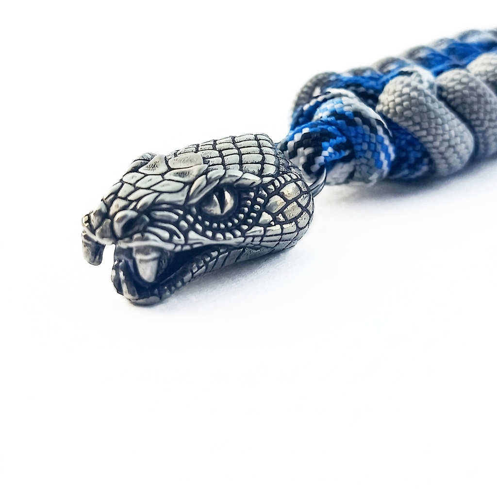 Panda Mouthtip “Snake" - "Double” - Camo Blue