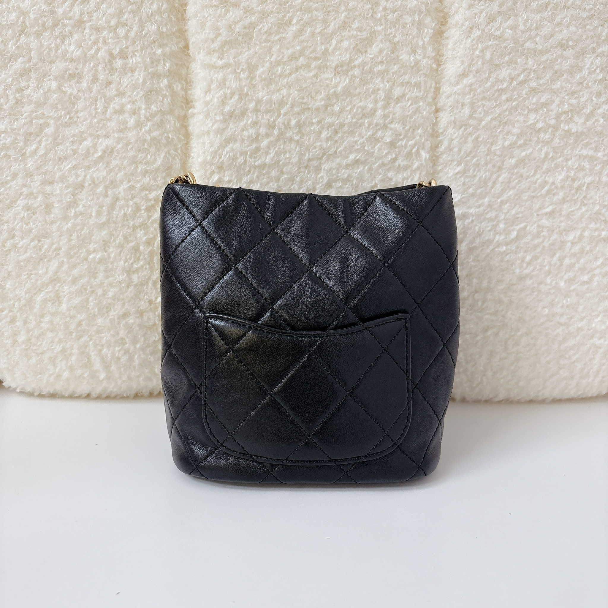 Chanel Lock My Treasures Bucket Bag - Black / GHW