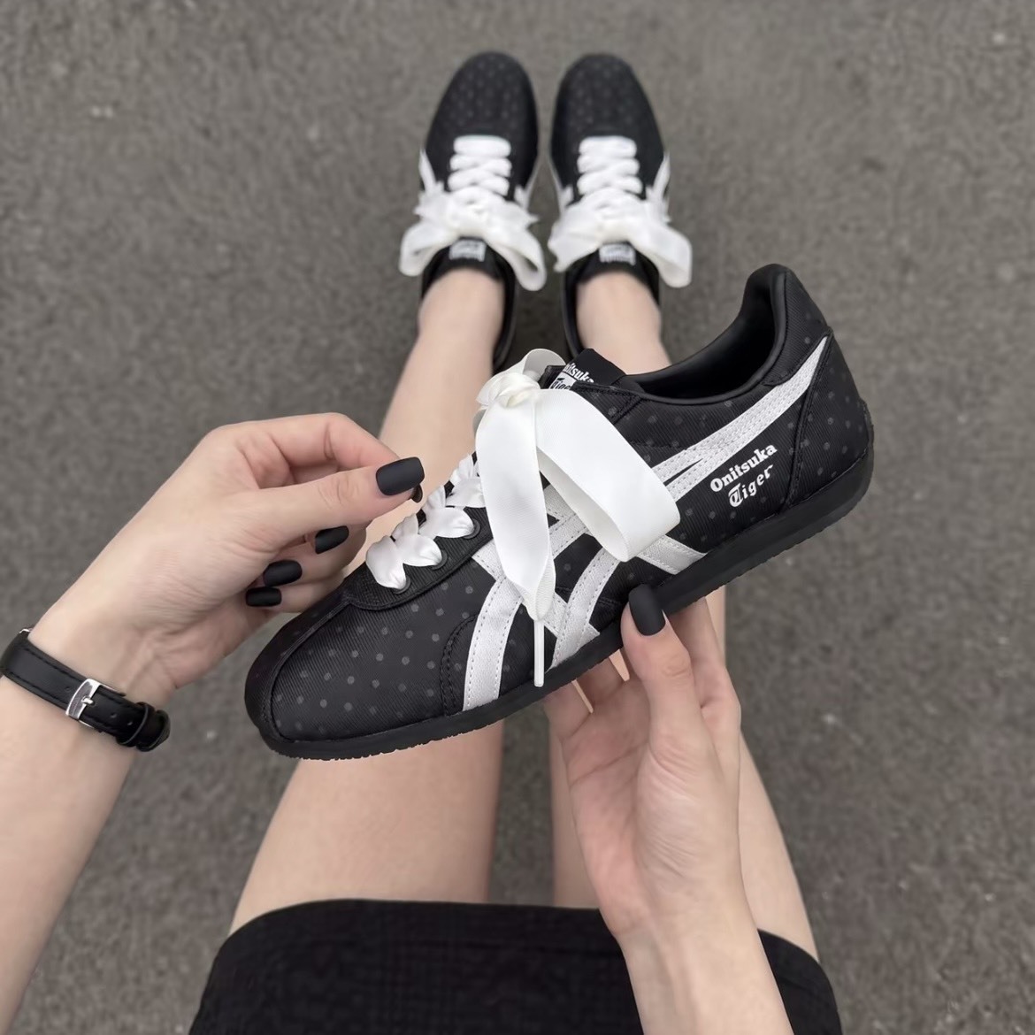 【代購】Onitsuka Tiger Runspark 復古休閒鞋 黑色