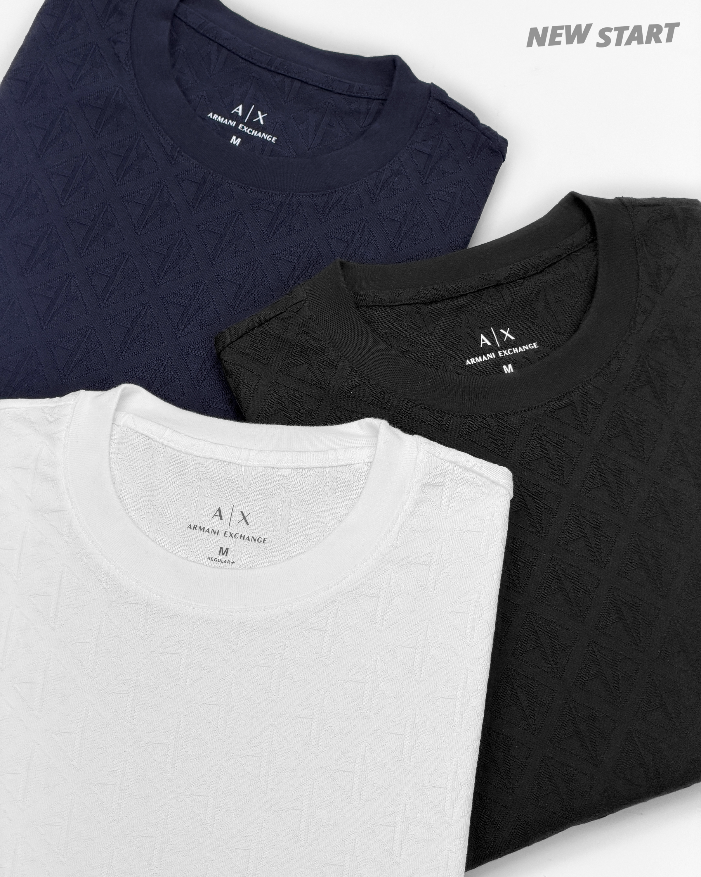 Armani Exchange AX 滿版菱格字母 短袖上衣 短T