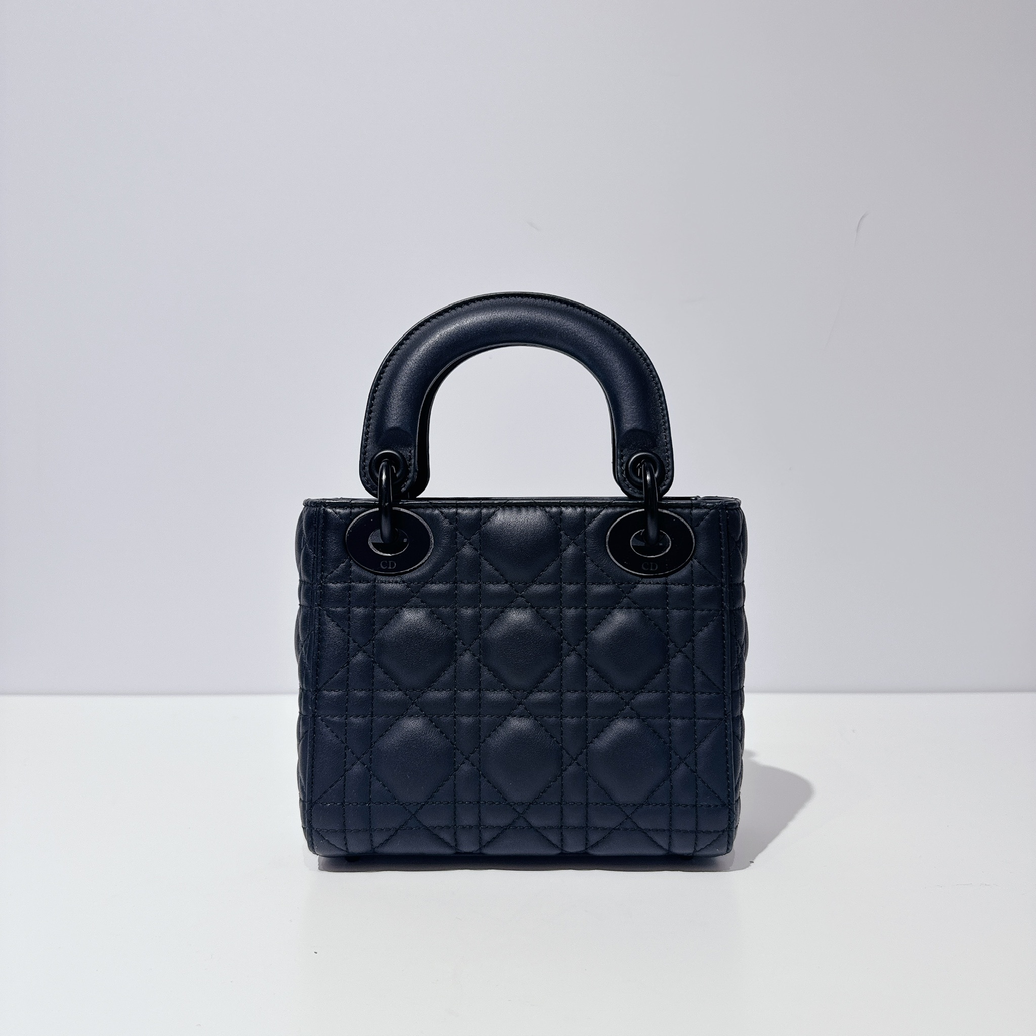 Mini Lady Dior Bag - Black / Black HW