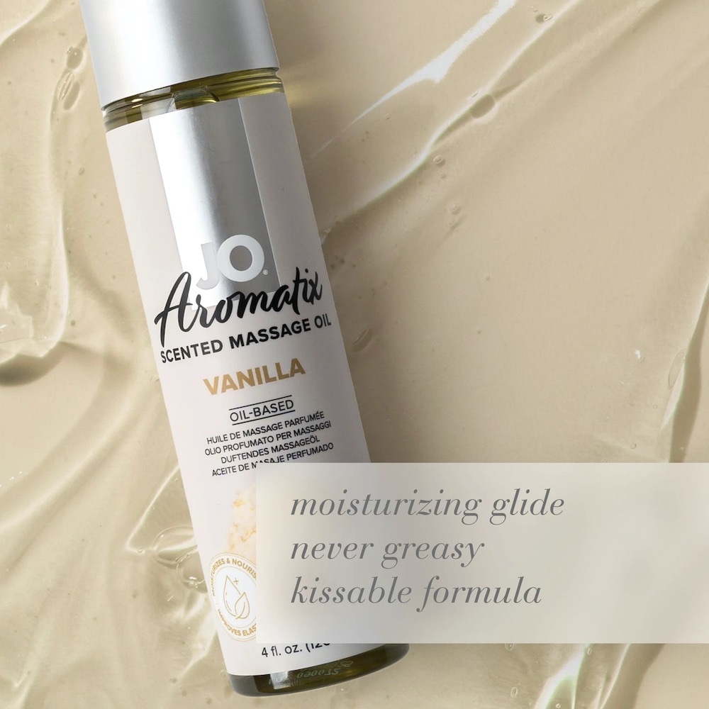 System Jo Aromatix Vanilla Kissable Massage Oil - 120ml