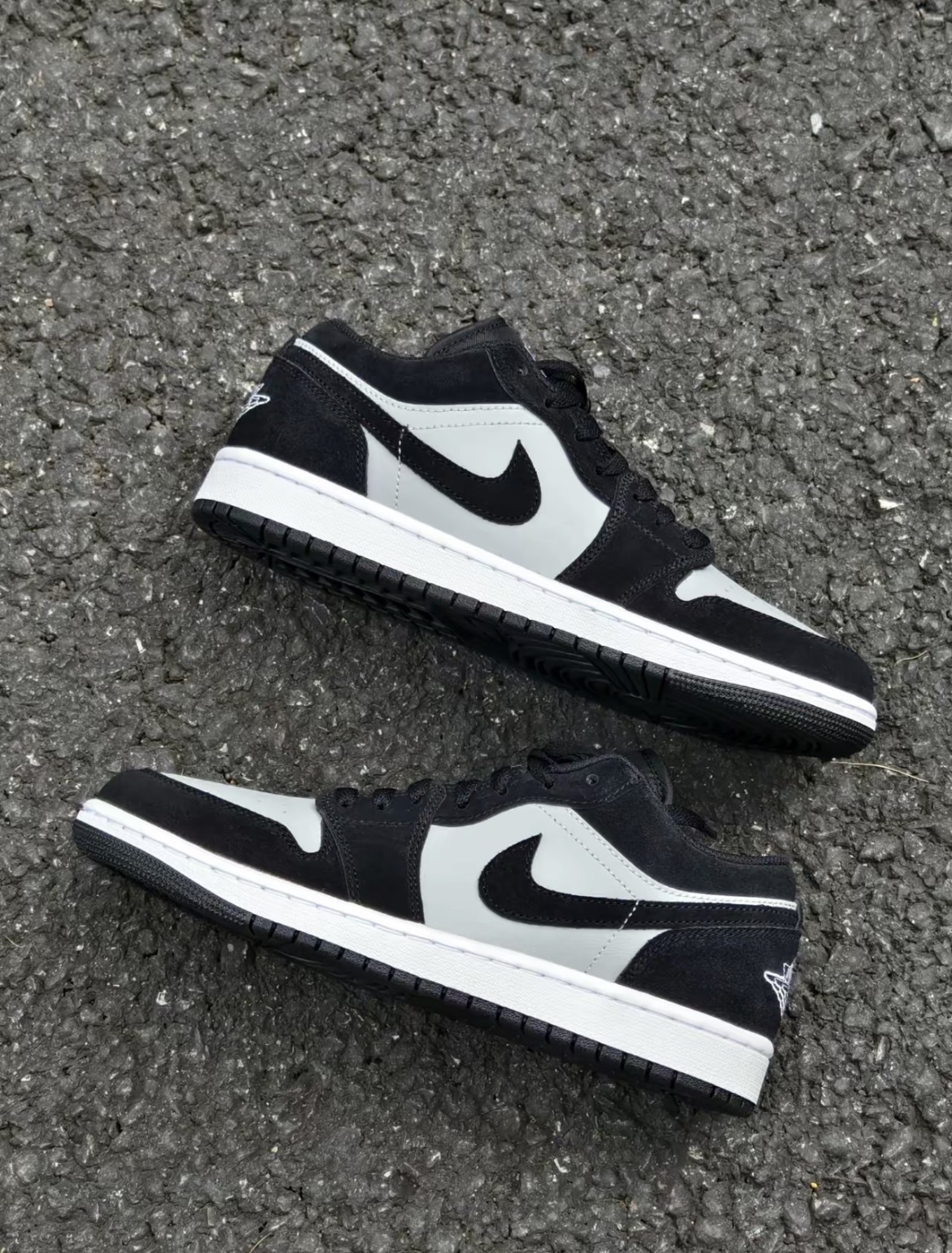 【逢甲 FUZZY】Air Jordan 1 Low Black Grey 麂皮 黑灰 553558-048