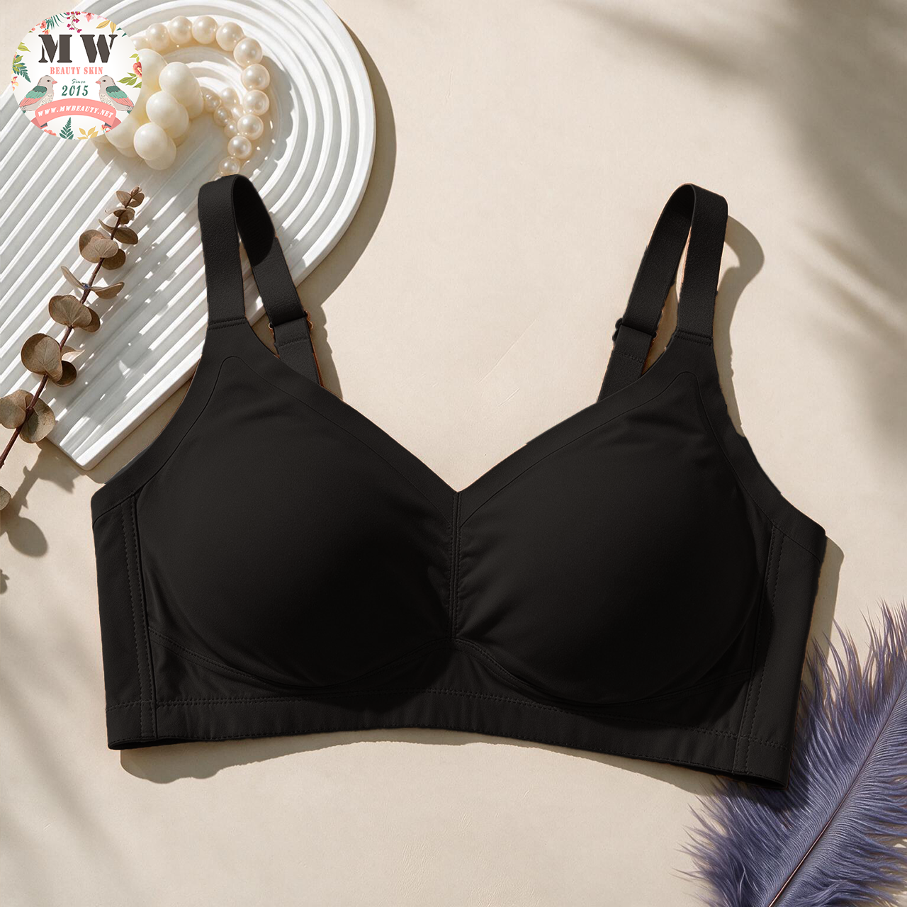 【台灣 JULY BRA】無鋼圈舒適集中內衣 | 零束縛軟托聚攏胸圍 (MW Beauty 直播限定優惠) [5002]⁠