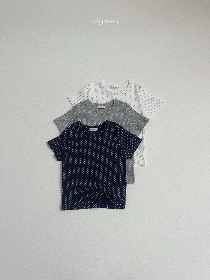 正韓秋Digreenkids 三色白玉點點上衣