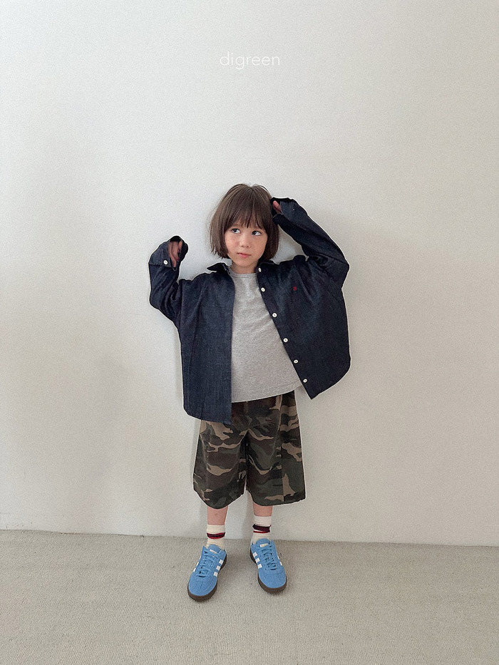 正韓秋Digreenkids 兩色原色牛仔上衣