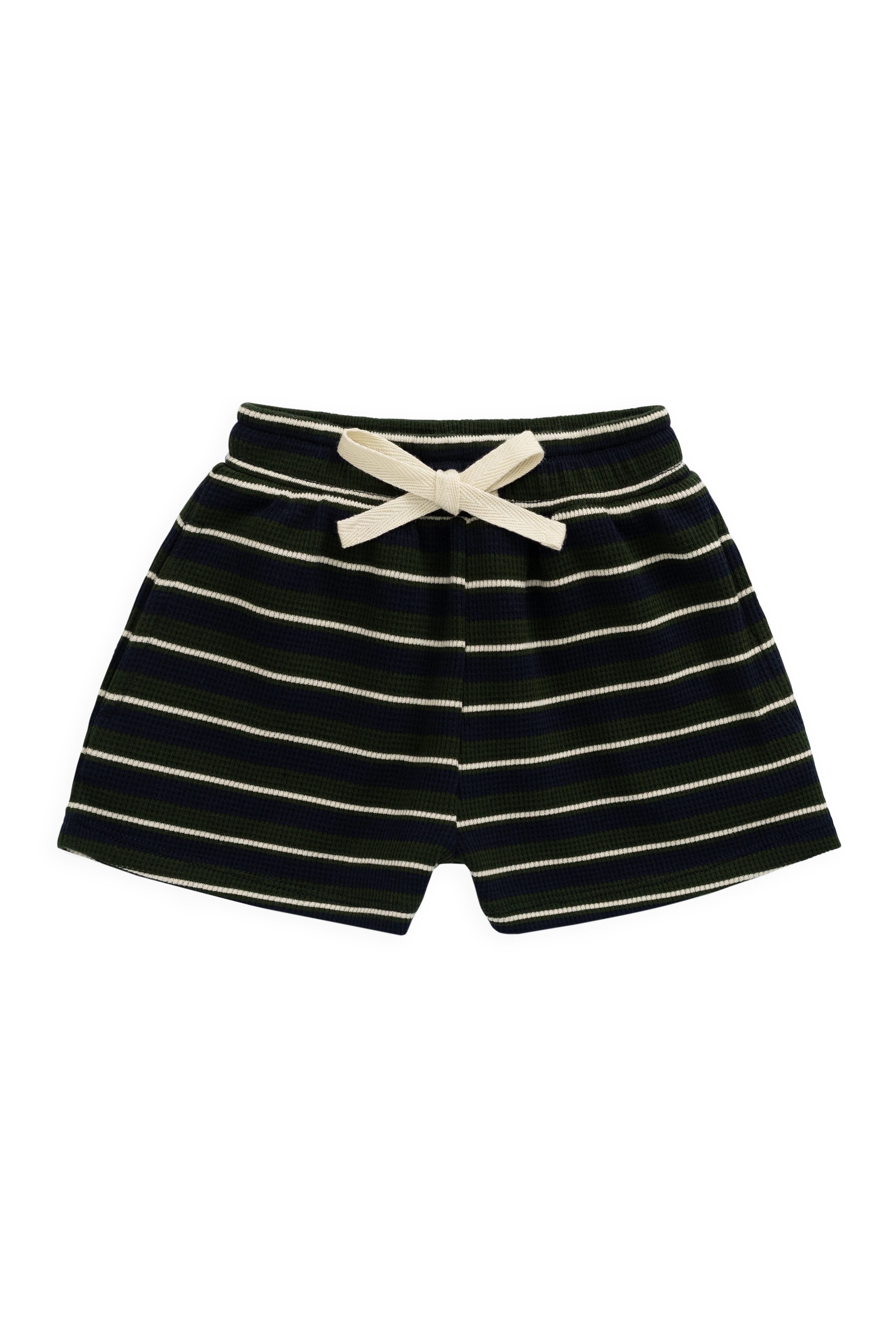【預購】JAMIE KAY - Organic Cotton Waffle Leith Short（Maritime Grandeur Stripe）