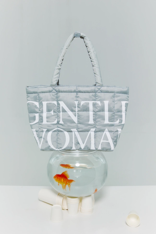 Gentle Woman Puffer Bag(Grey)