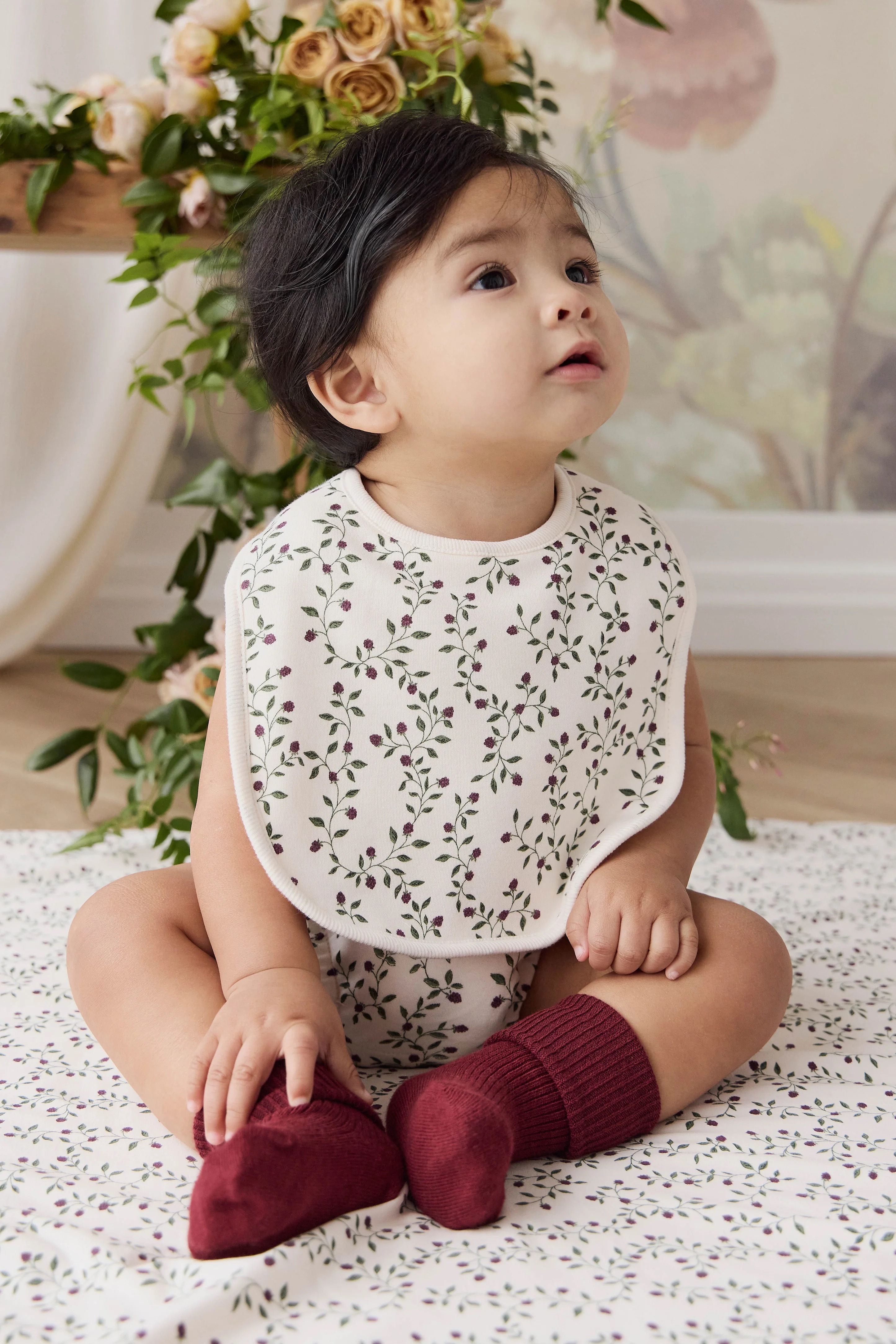 【預購】JAMIE KAY - Organic Cotton Bib（Mulberries）