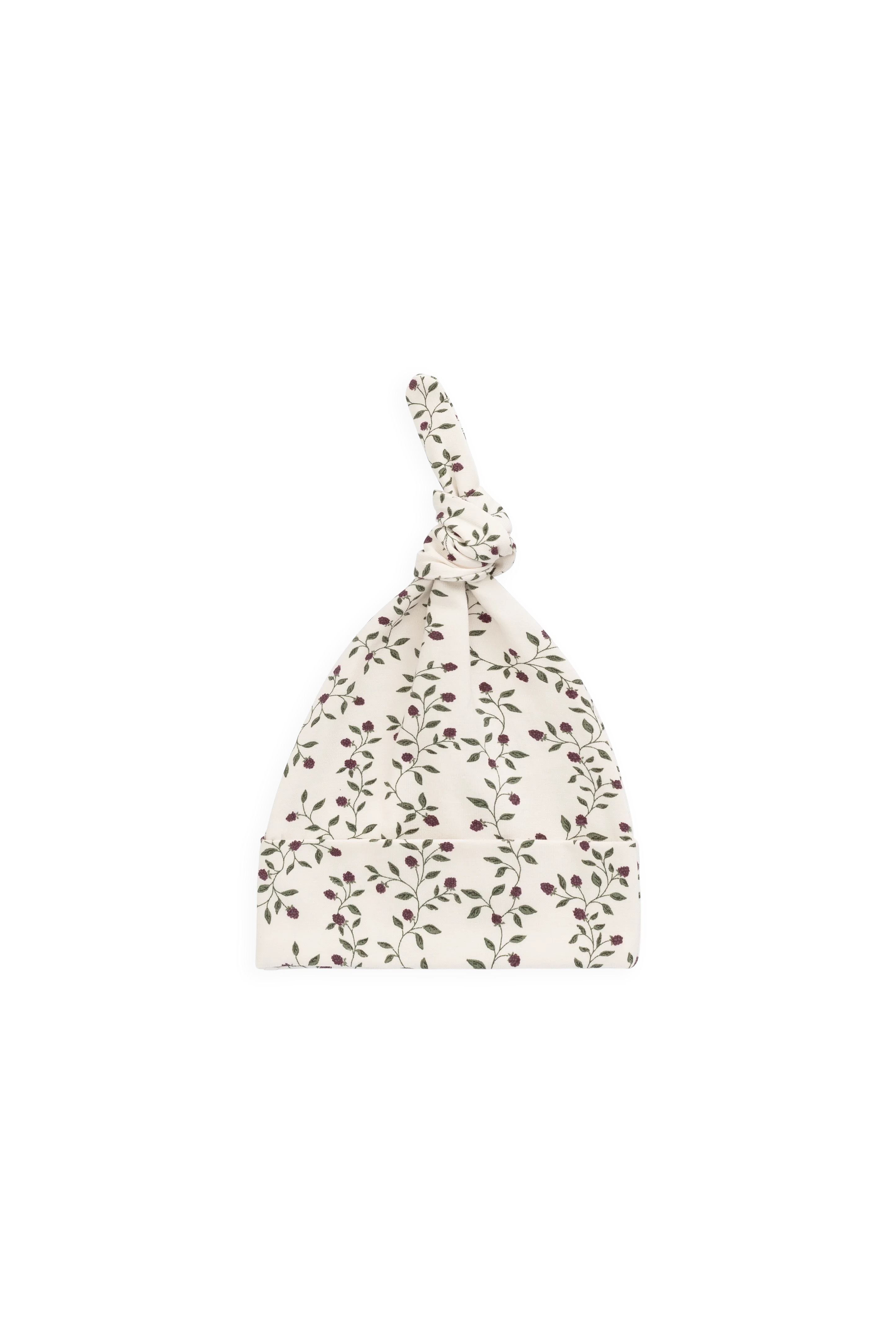 【預購】JAMIE KAY - Organic Cotton Knot Beanie（Mulberries）