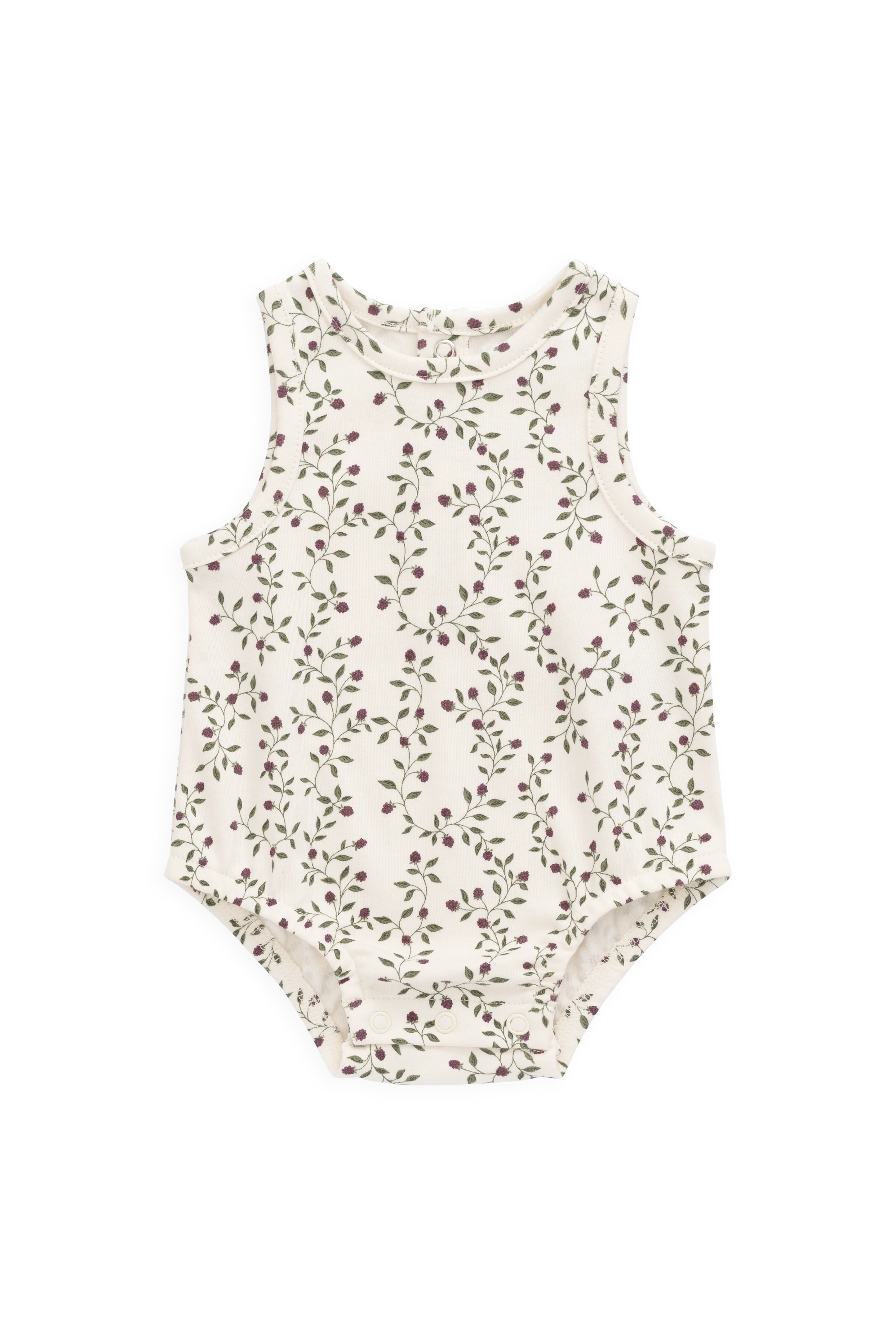 【預購】JAMIE KAY - Organic Cotton Lionel Playsuit（Mulberries）