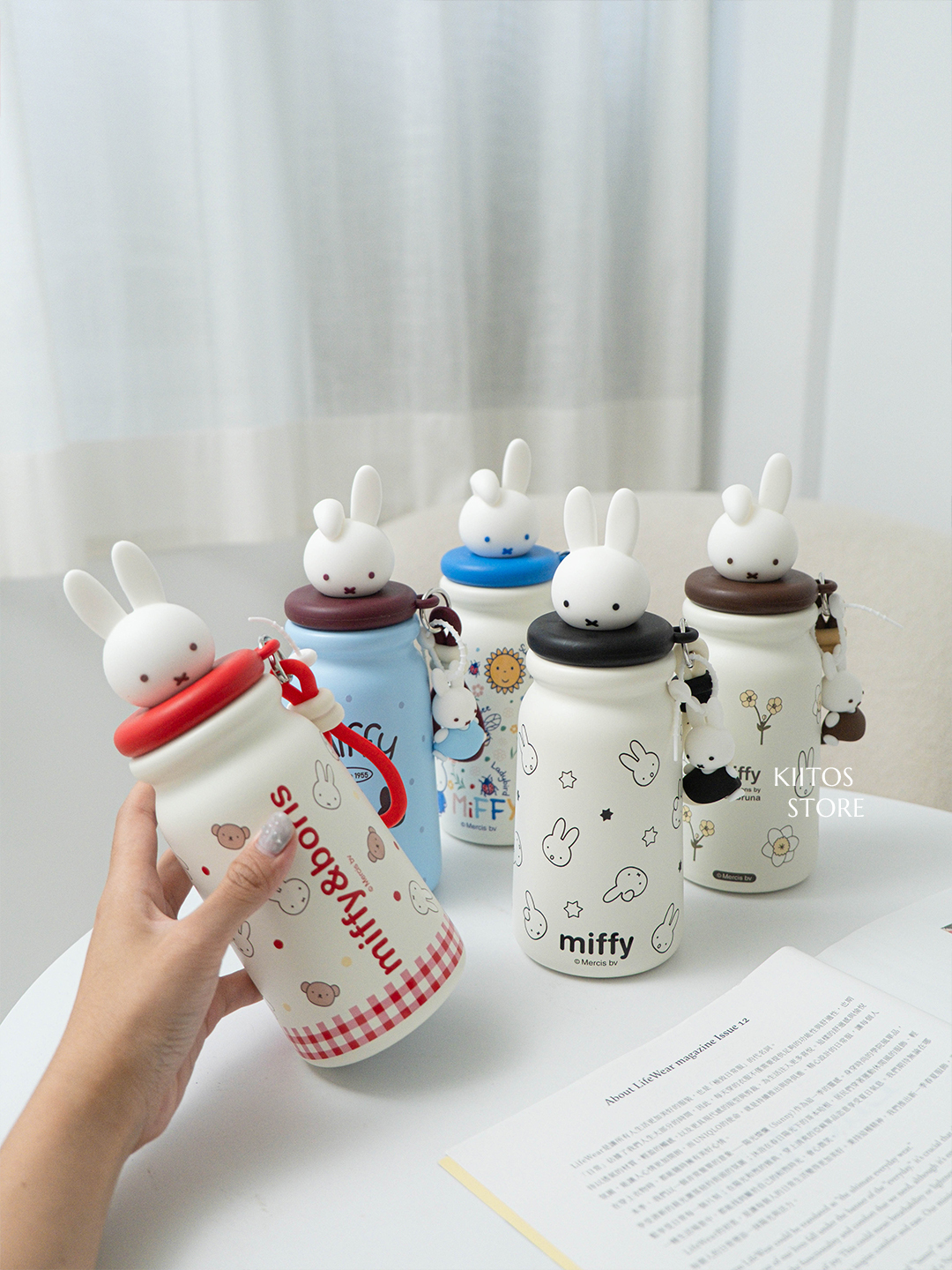 【預購】米飛兔 Miffy 立體 公仔 牛奶 保溫杯 水壺 500ML