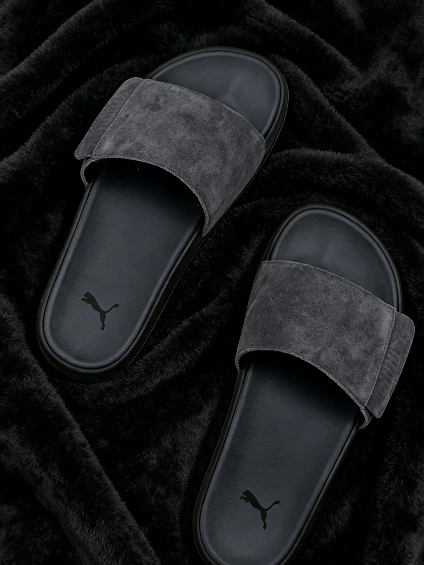 代購-PUMA Leadcat 2.0 碳灰黑 一字拖鞋 男女同款