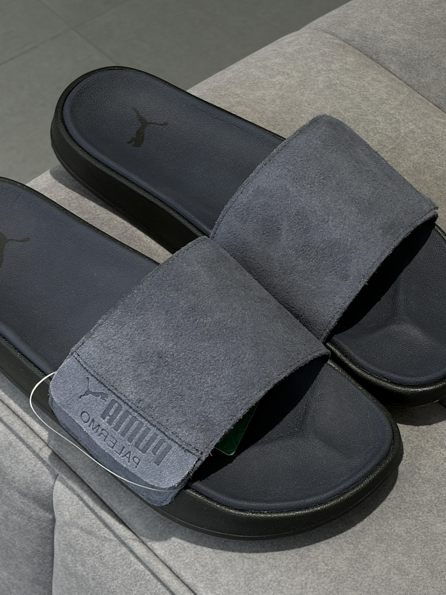 代購-PUMA Leadcat 2.0 碳灰黑 一字拖鞋 男女同款
