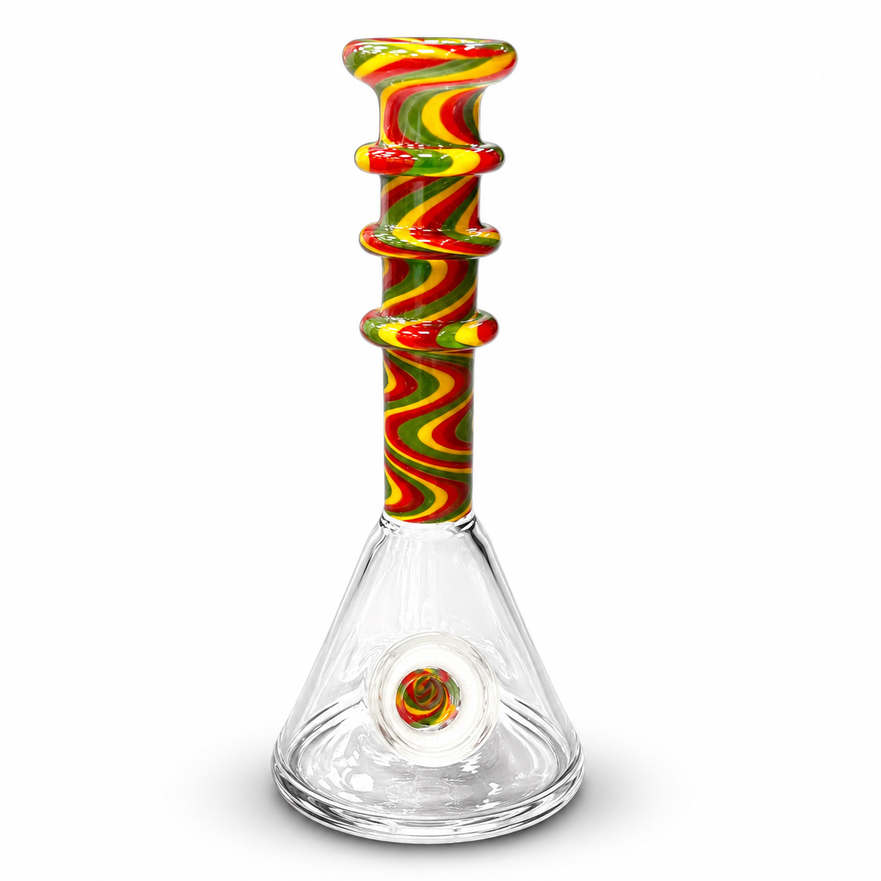 🇨🇦極光Aurora - Rasta Vibe Glass Beaker 雷鬼靈魂玻璃壺