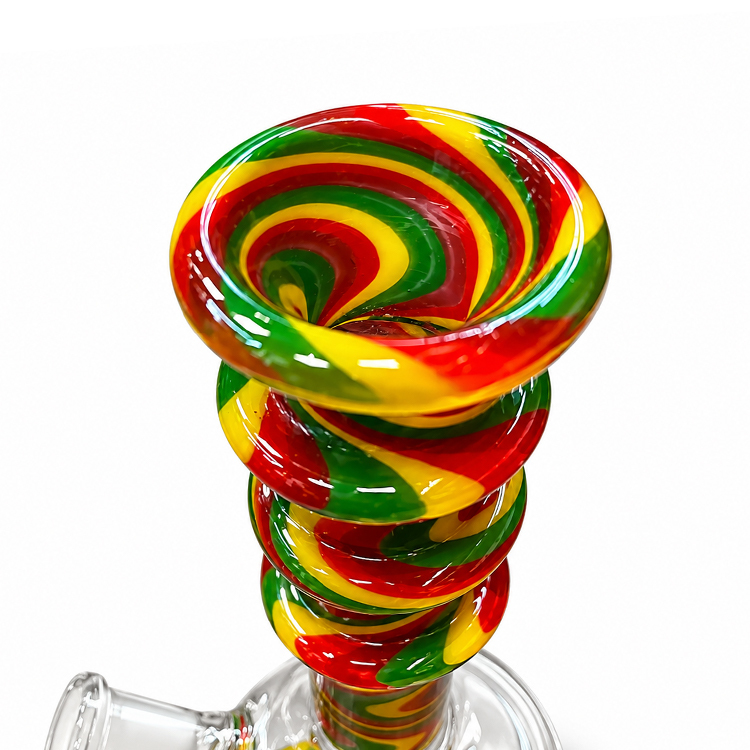 🇨🇦極光Aurora - Rasta Vibe Glass Beaker 雷鬼靈魂玻璃壺