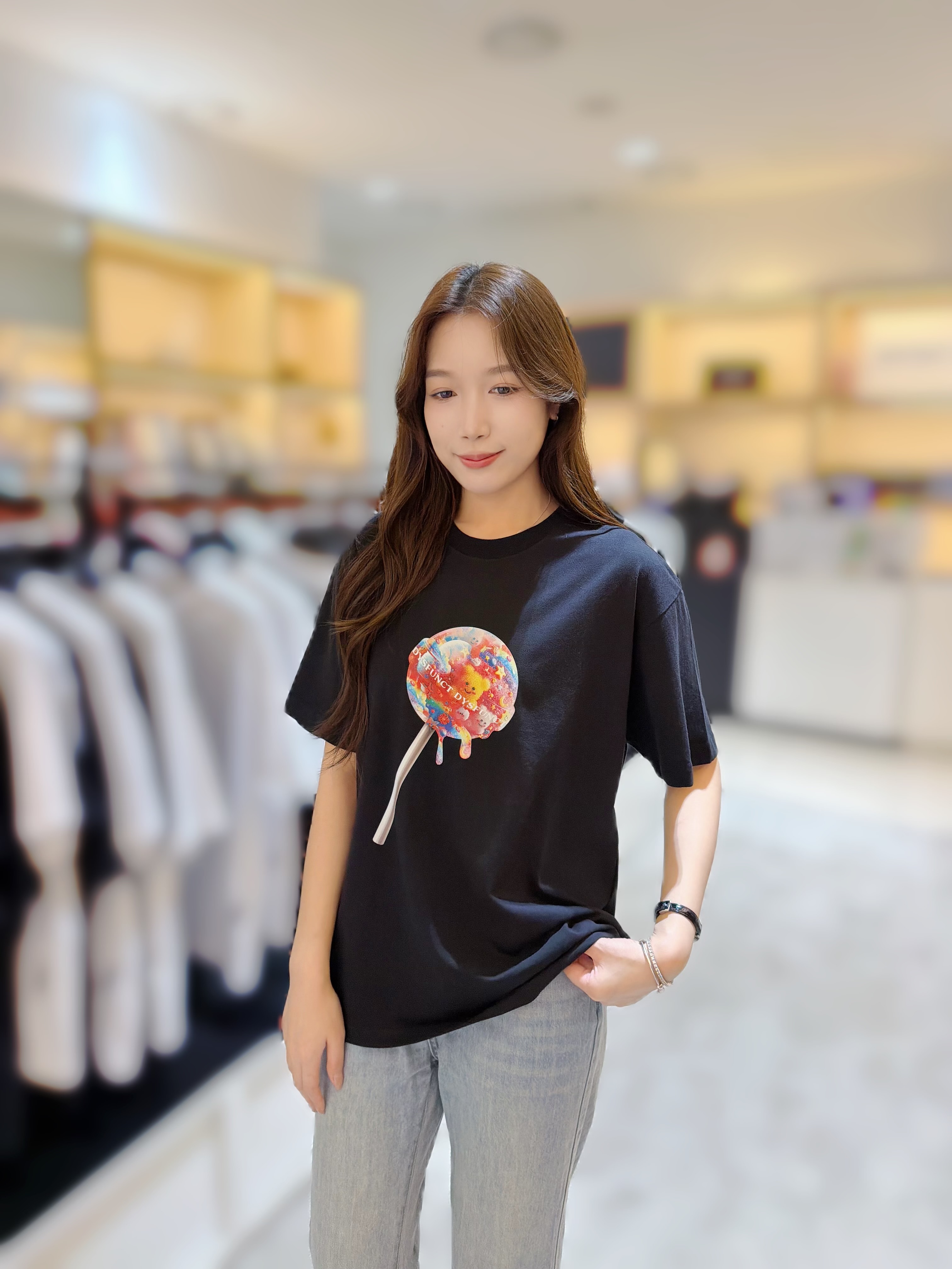 DY10 COTTON RAINBOW CANDY T 男女同款 S:胸40 長25.5 M:胸42 長27.5 L:胸44 長29 $429