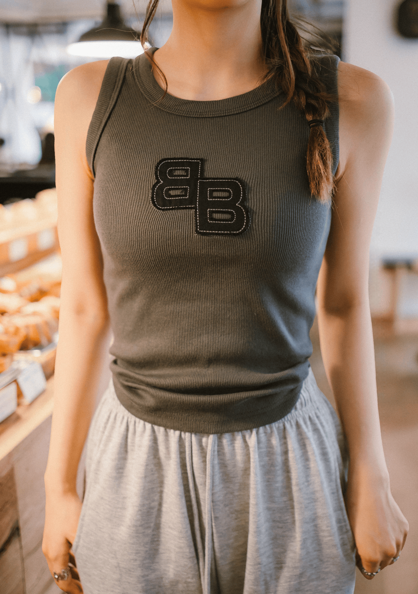 Stitching BB Tank Top