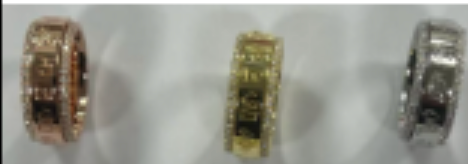 JA260718 - J113-DLGR0036-黃財神介子(粗身款) 8mm+培育石92粒石-0.65cts 鍍紅金-材質:#925-