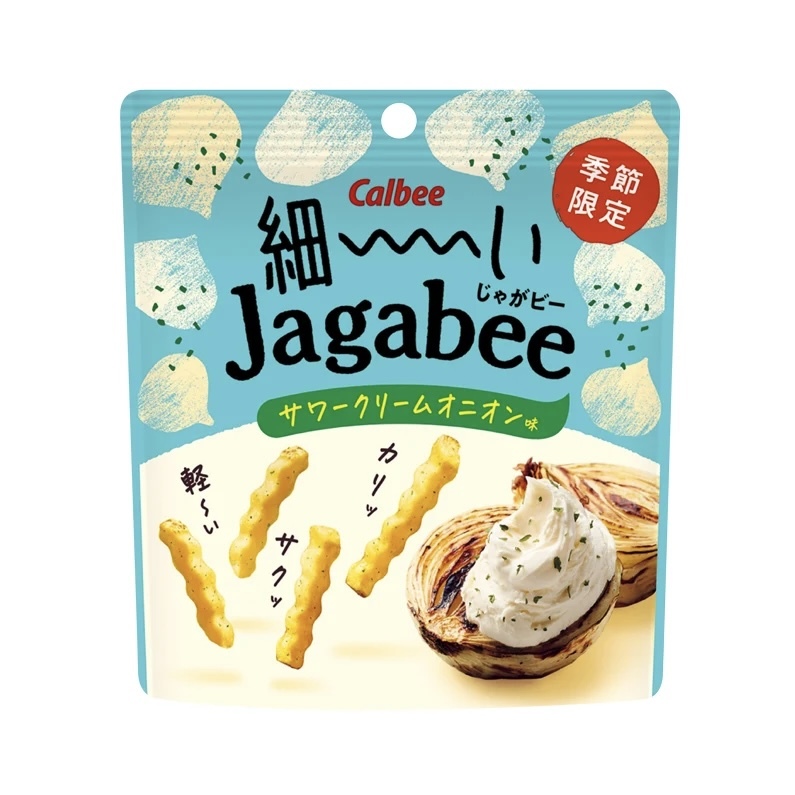 【季節限定】JP Jagabee 波浪薯條 酸忌廉洋蔥味 35g 9050 TK260725