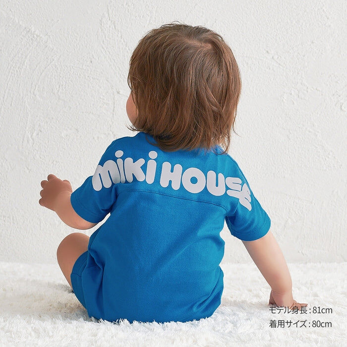 Mikihouse 美貴屋背面標誌連身短褲