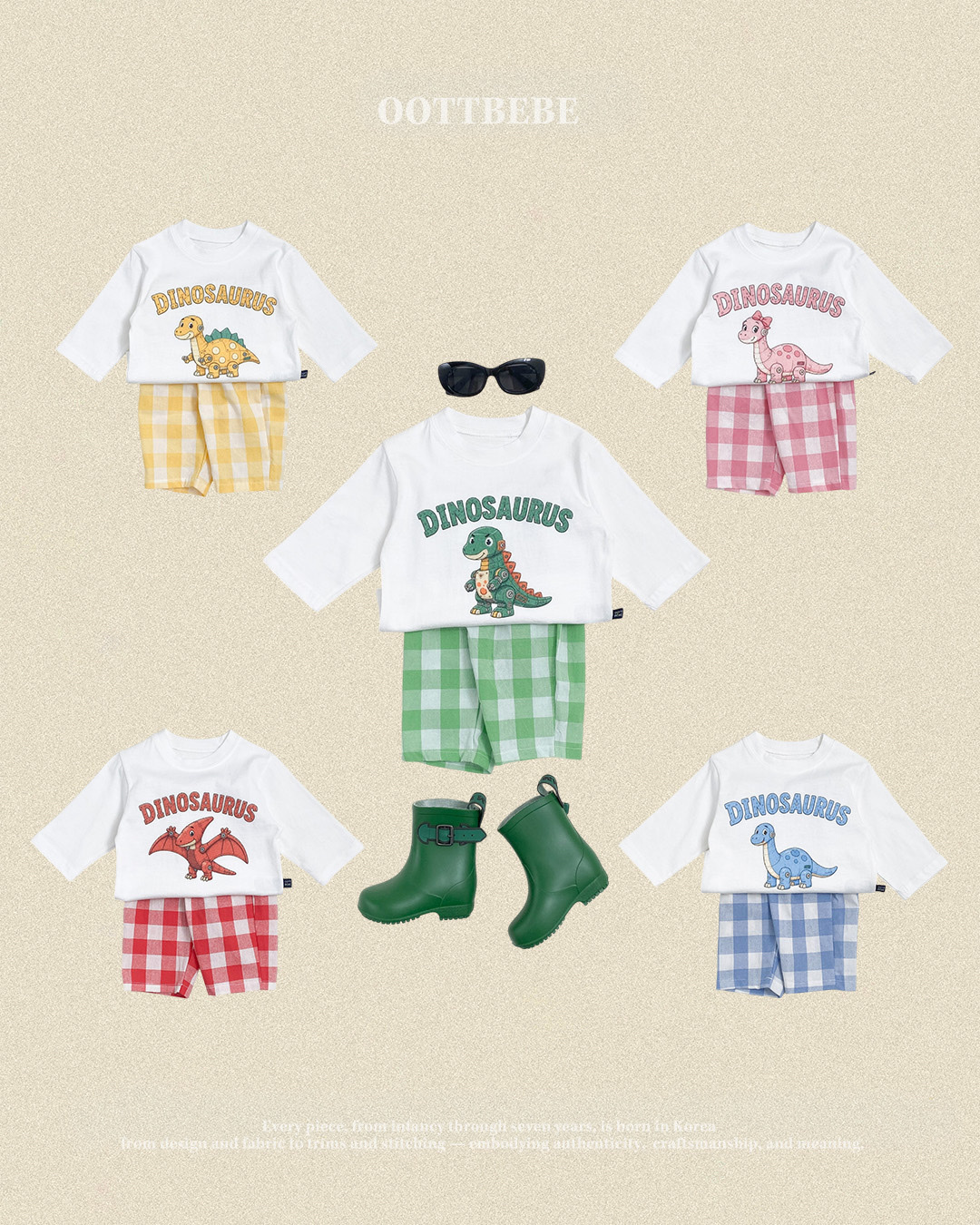OOTT BEBE Playful Dinosaur Set