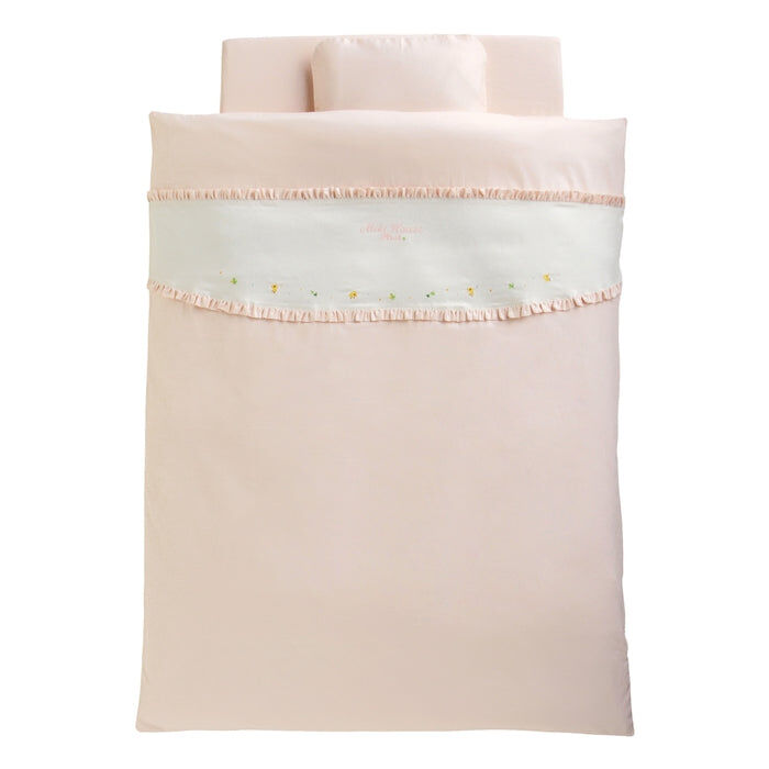 Mikihouse 美貴屋嬰兒ひよこ刺繍無地ふとんカバー套裝