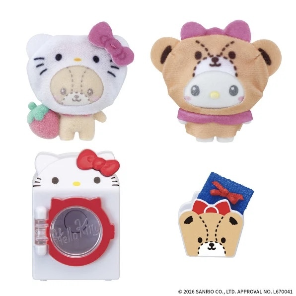 JP Hello Kitty 植絨公仔擺護 洗衣機款 7250 TK260725