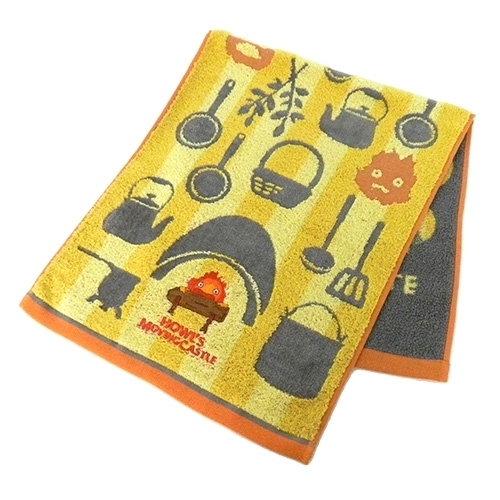 JP 宮崎駿卡西火 刺繡吸水長毛巾 1688 TK260725
