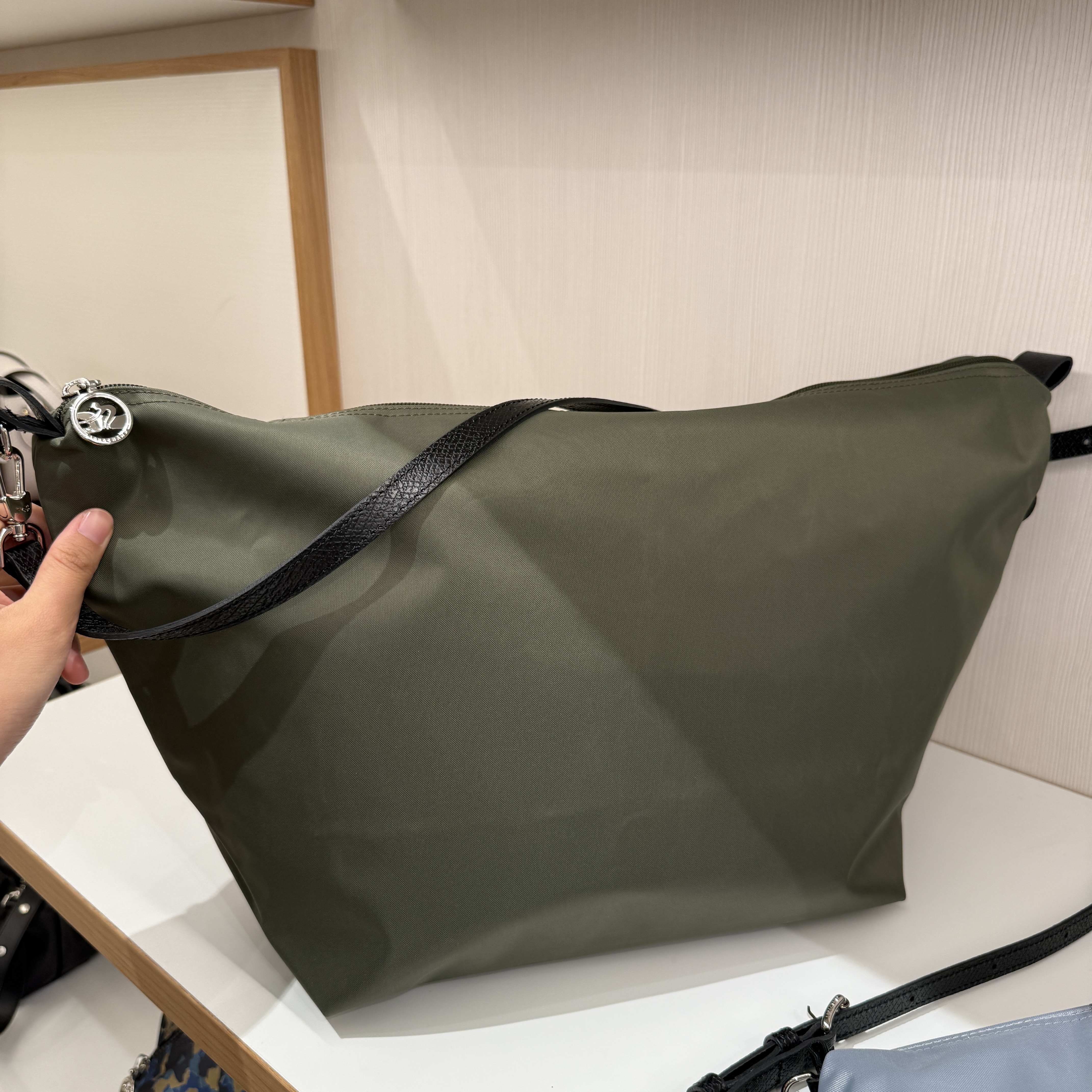 Longchamp nylon crossbody hobo
